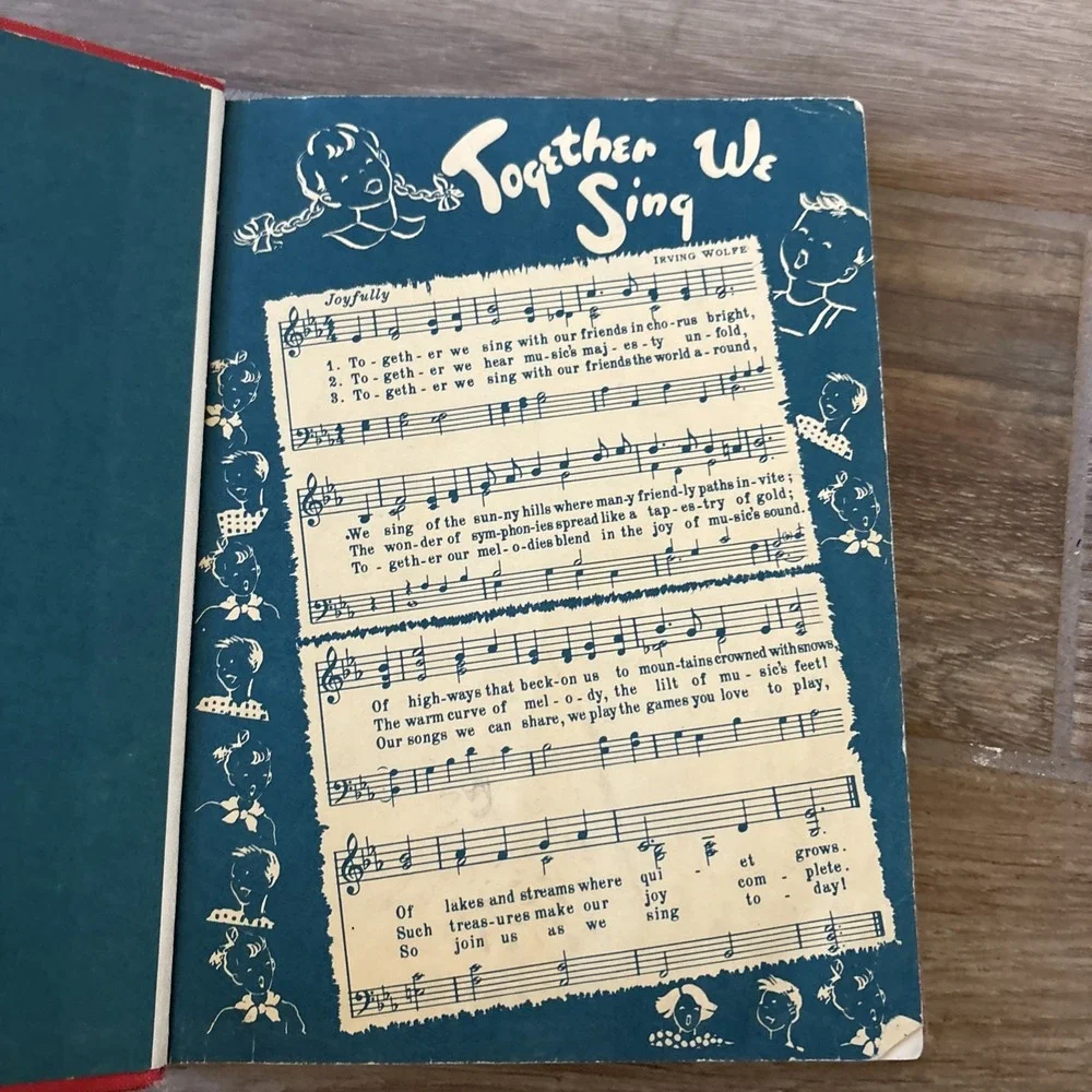 Together We Sing All-Grades Enlarged Edition HB Book 1952 Irving Wolfe Song Book